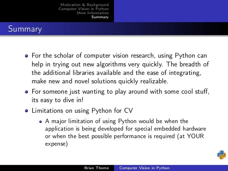 computer vision algorithms and applications slides