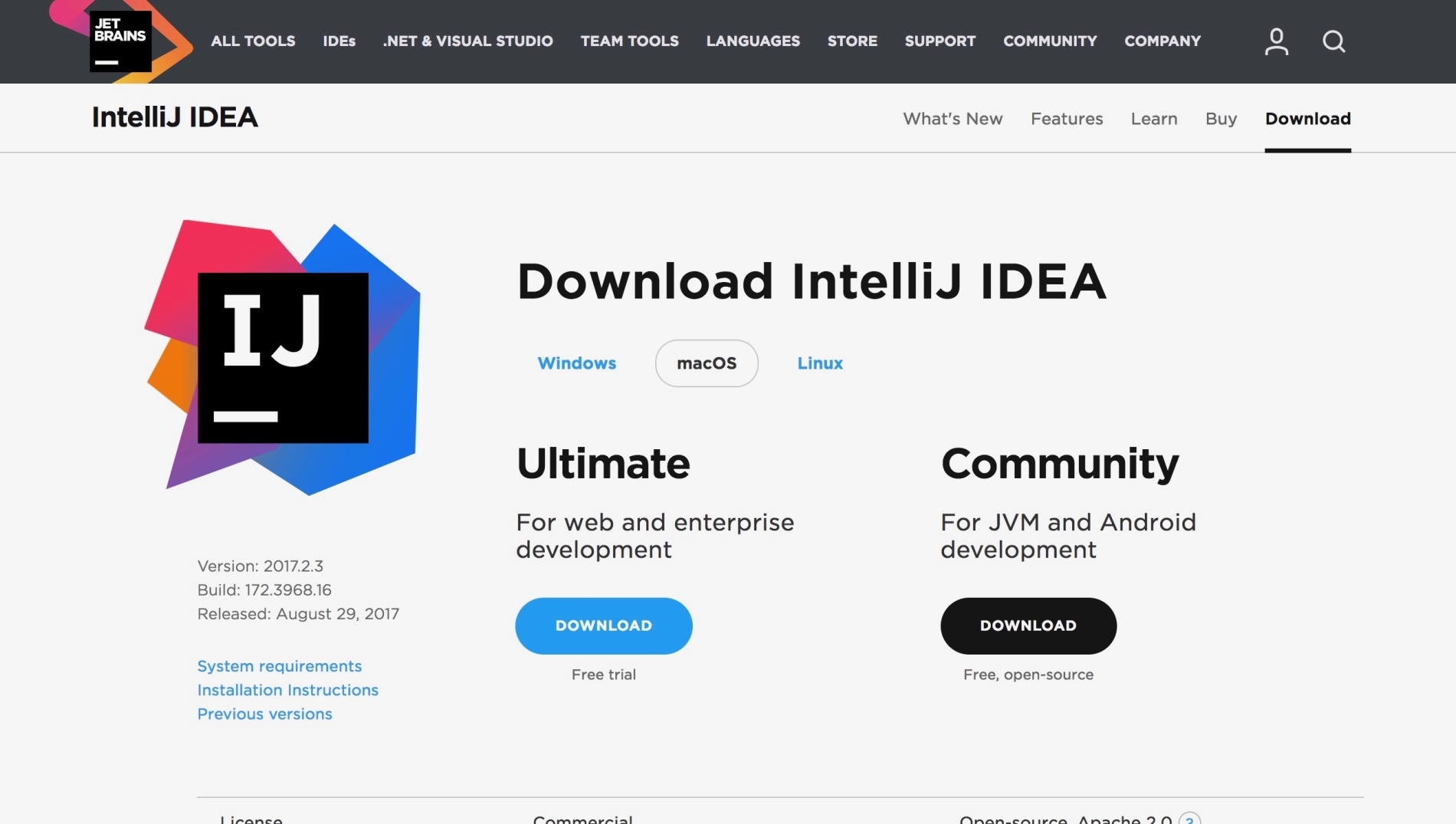 intellij idea community edition web application