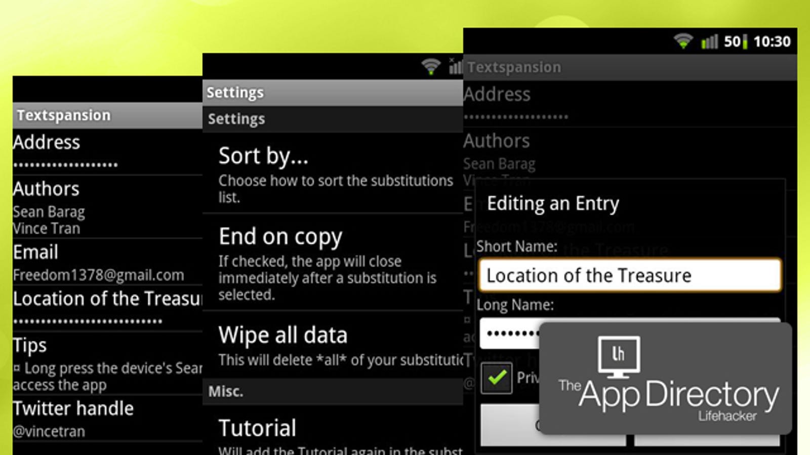 best text applications for android