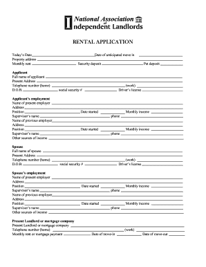 rental application forms bc how to fill in