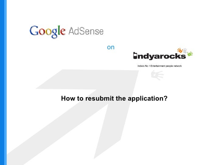 submit my application google adsense