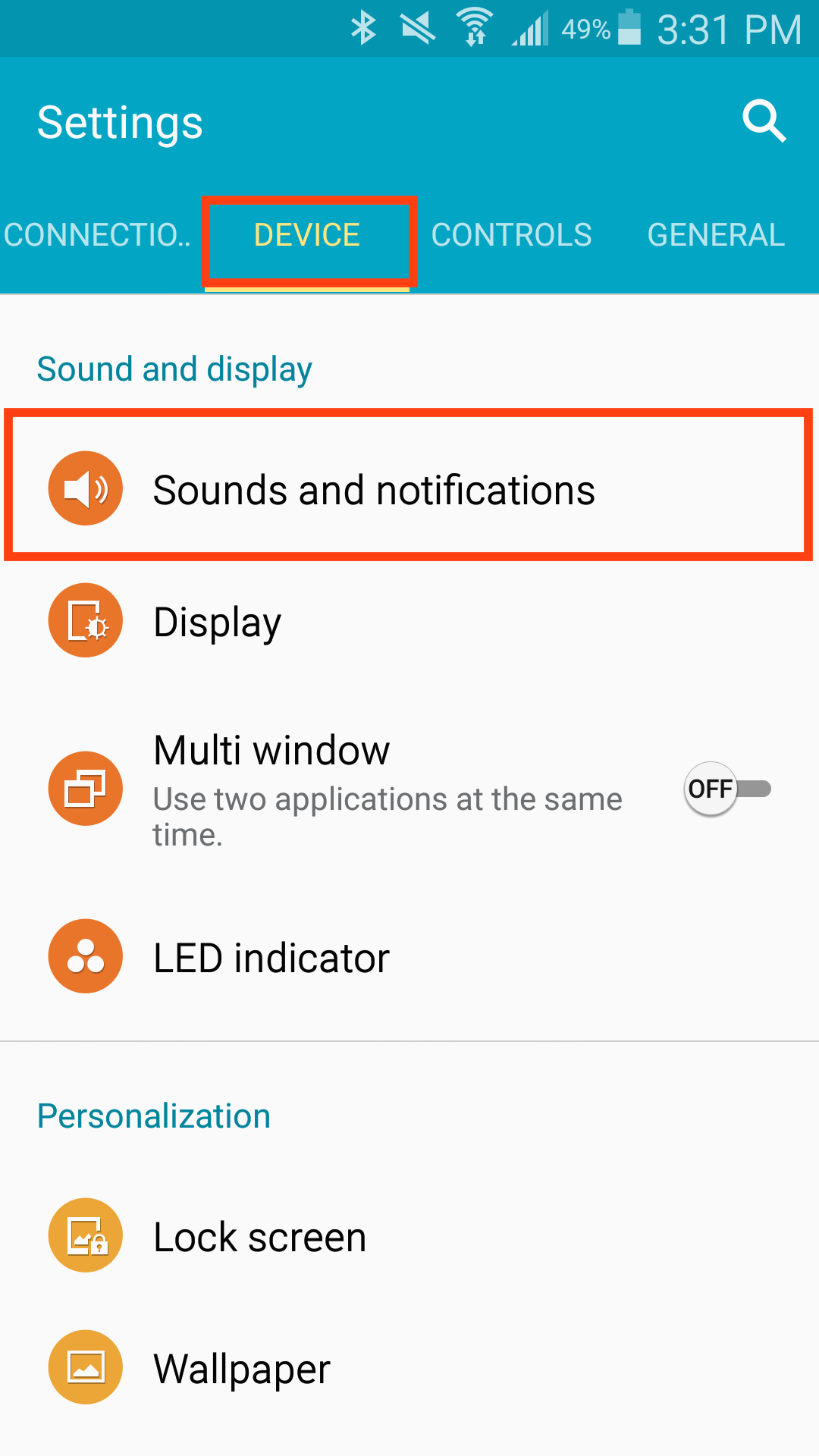 how to turn off sound on phone for applications