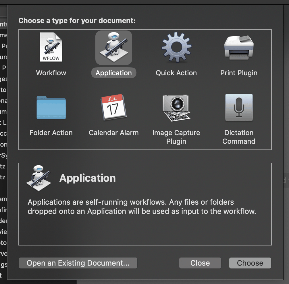 finder you can cancel or stop application