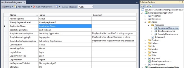 sample silverlight application with database